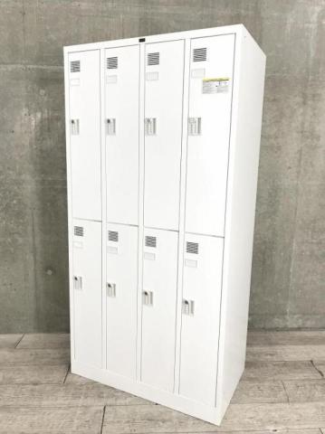 【中古】システム  ウチダ（UCHIDA) 8人用更衣ロッカー