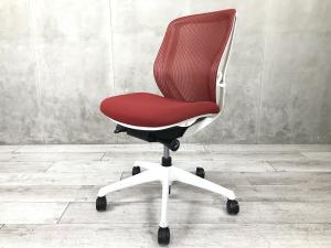 【関西倉庫在庫品】人気シリーズのメッシュ仕様！珍しいレッドタイプ！■オカムラ/シルフィ/レッド/肘無/ローバック【弊社使用欄：A01075281】