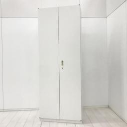 【オフィス書類をスッキリ整理！A4ファイル6段収納可能と圧倒的な保管量！】■イトーキ（ITOKI）製　シンラインシリーズ　両開き書庫　ハイキャビネット　H2150㎜　■シリンダー錠　■ホワイト