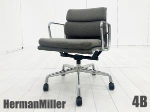 4BHermanMiller/ハーマンミラー　イームズ ソフトパッドチェア　グレー　ファブリック