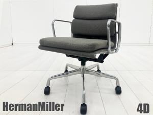 4D）HermanMiller/ハーマンミラー　イームズ ソフトパッドチェア　グレー　ファブリック
