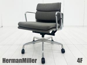 4F）HermanMiller/ハーマンミラー イームズ ソフトパッドチェア グレー ファブリック