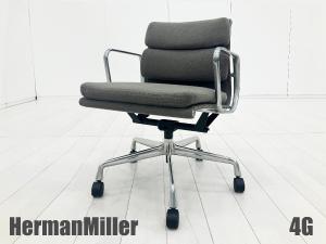 4G）HermanMiller/ハーマンミラー　イームズ ソフトパッドチェア　グレー　ファブリック