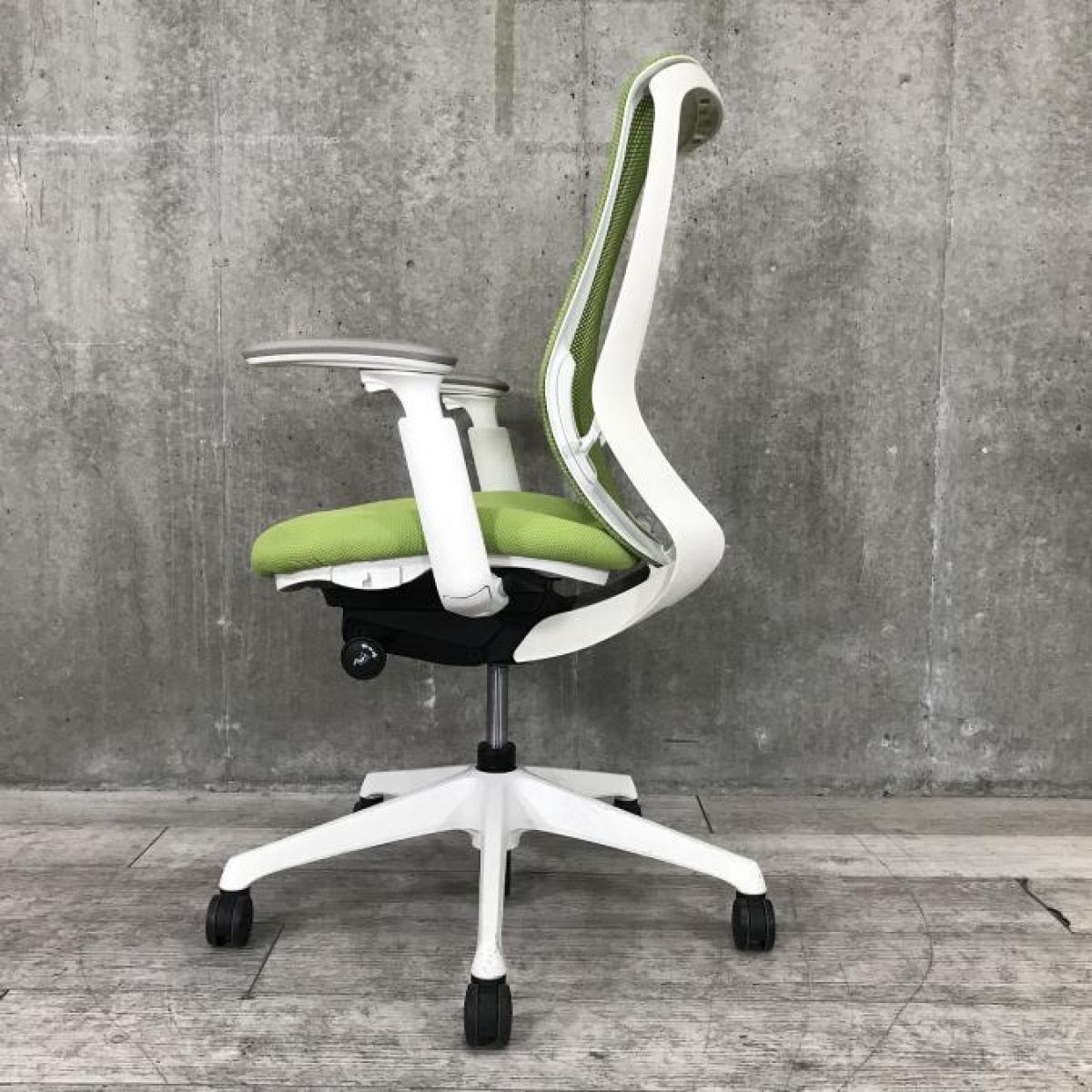 中古】シルフィーメッシュ オカムラ/okamura 肘付ハイバックチェア