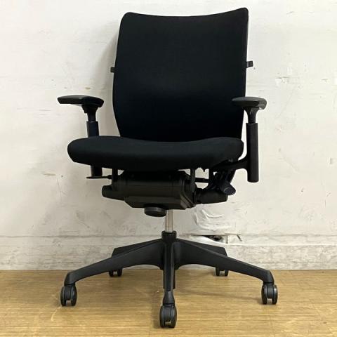 【中古】ヴィスコンテチェア CW36ZC FBA1 オカムラ（okamura） 肘付ローバックチェア