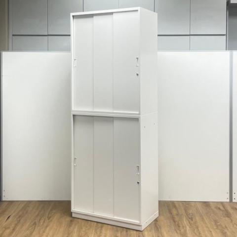 【中古】シンライン  イトーキ（ITOKI） ハイキャビネット／引き違い＋引き違い