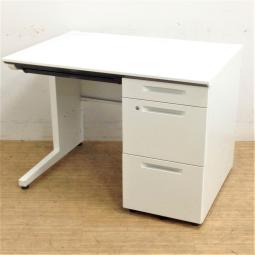【中古】コクヨ ISシリーズ 片袖机 SDP-ISN10LSAW W1000 ホワイト｜省スペースで使いやすい定番デスク！オフィス・在宅ワークにもおすすめ｜中古オフィス家具をお探しならオフィスバスターズ福岡博多店へお気軽にお問い合わせください！
