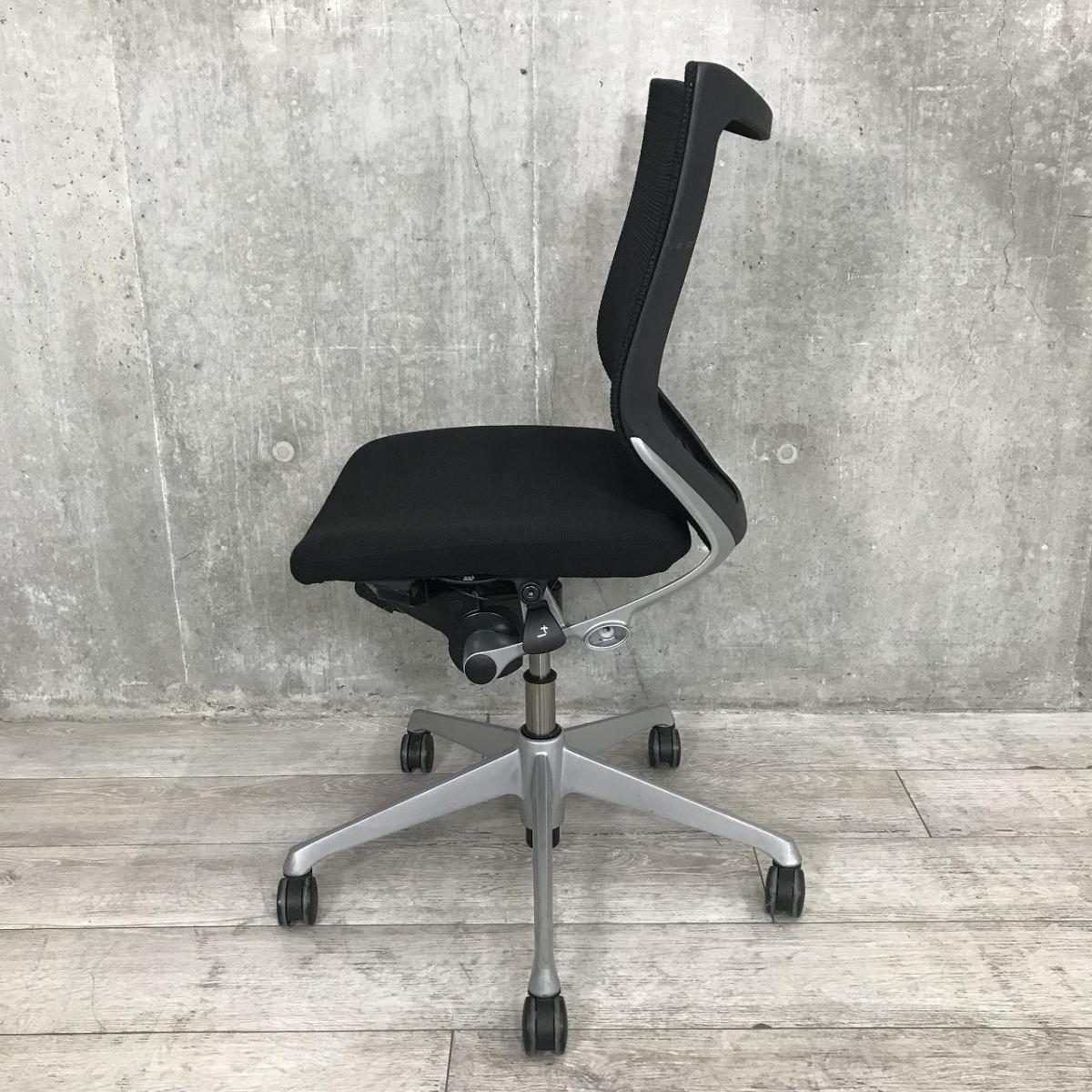 中古】バロンチェア CP83CR FDH1 オカムラ/okamura 肘無ローバック