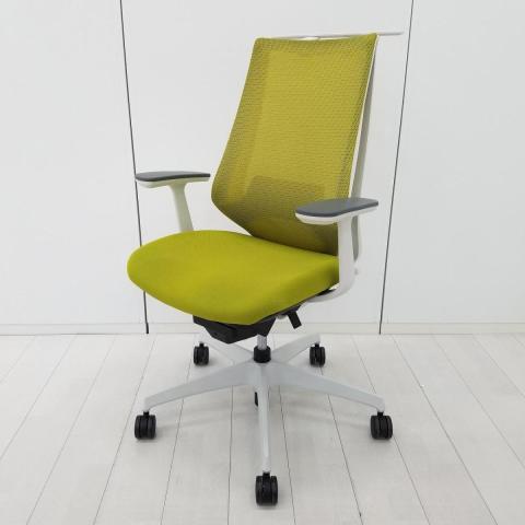 【中古】デュオラ メッシュ CRSG3000E1N コクヨ（KOKUYO） 肘付ハイバックチェア