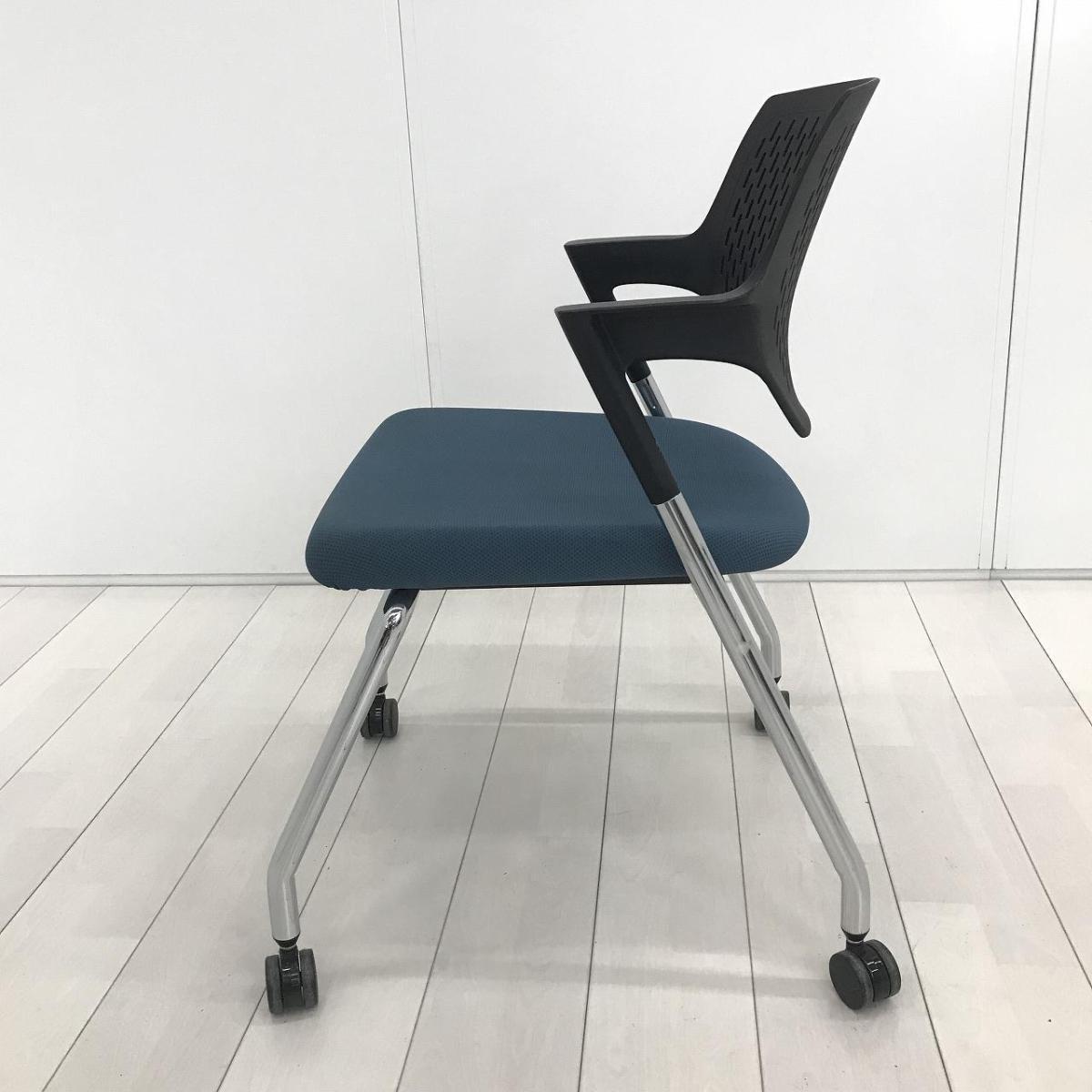 中古】パート 9319RE F008 オカムラ/okamura スタッキングチェア
