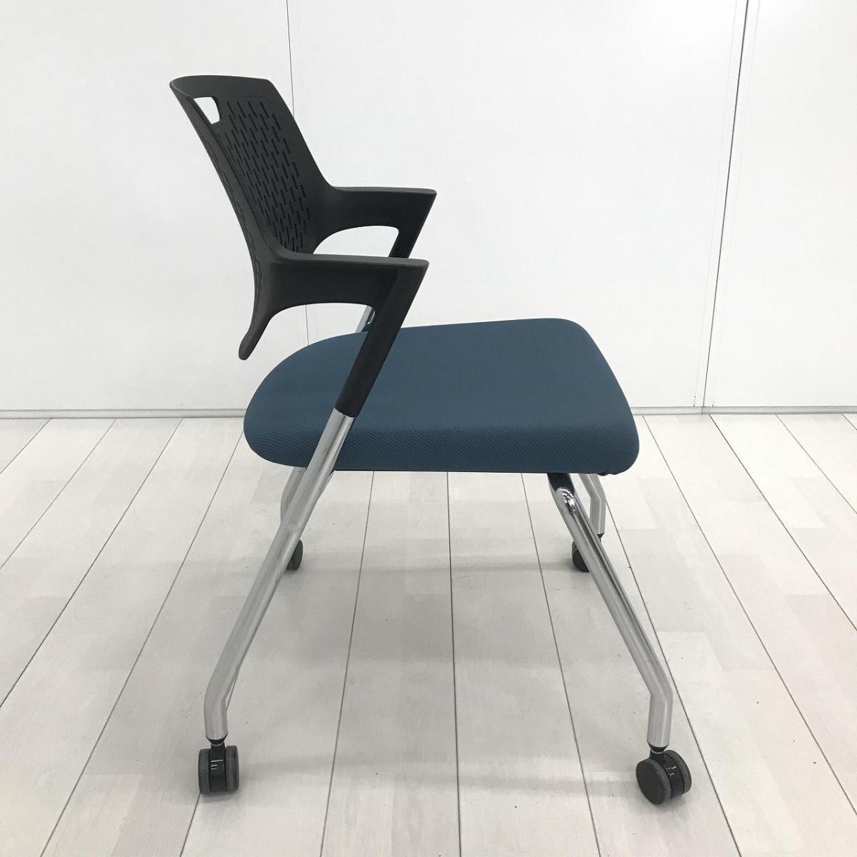 中古】パート 9319RE F008 オカムラ/okamura スタッキングチェア
