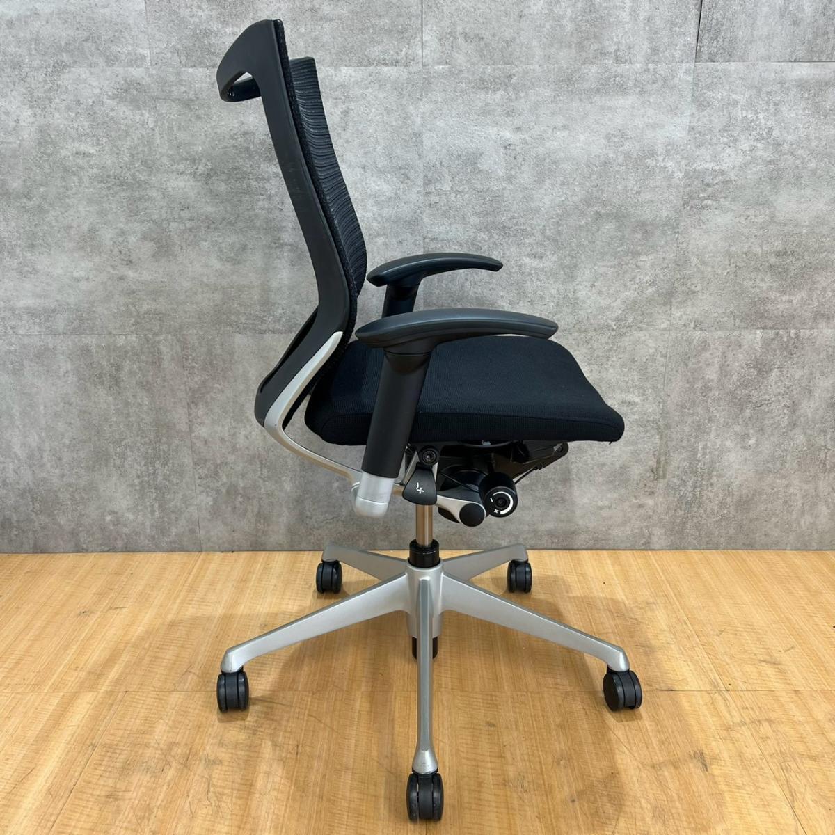 中古】 CP33DR 8536 オカムラ/okamura 肘付ローバックチェア 606322