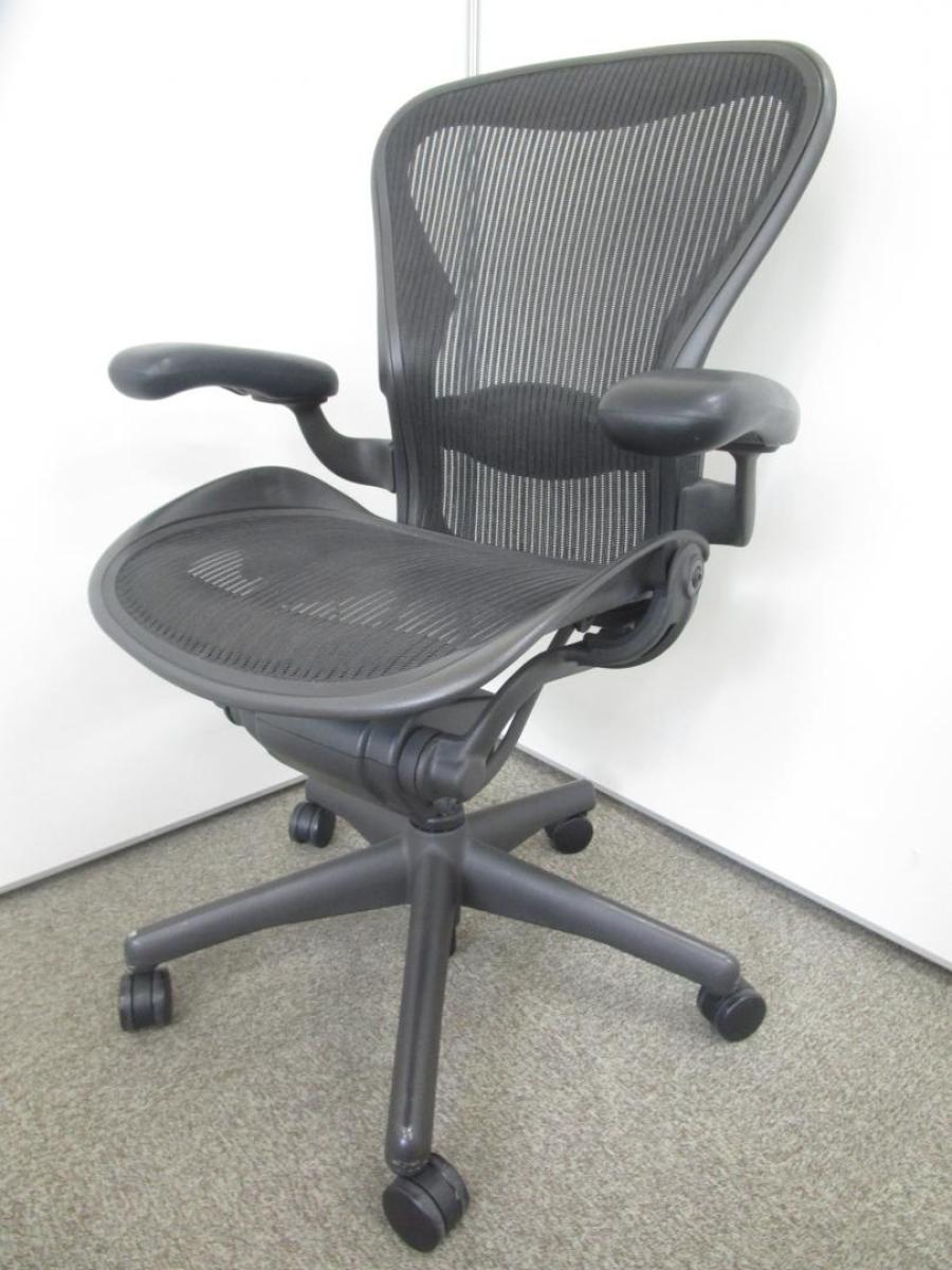 中古】アーロンチェア Herman Miller/ハーマンミラー 肘付ハイバック