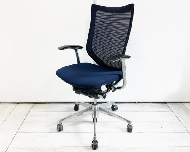 【中古】バロンチェア  オカムラ（okamura） 肘付ハイバックチェア