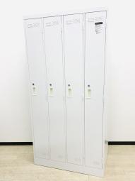【定価約10万円】【個人の衣服や荷物をしっかり管理！移転や増員におすすめ！】■コクヨ/LKロッカー　■4人用ロッカー　■ホワイト