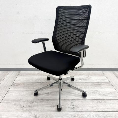 【中古】コーラルチェア CQ45BR FSH1 オカムラ（okamura） 肘付ハイバックチェア
