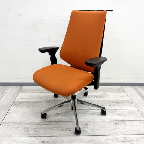 【中古】デュオラ クッション CRS-G3100E6 コクヨ（KOKUYO） 肘付ハイバックチェア
