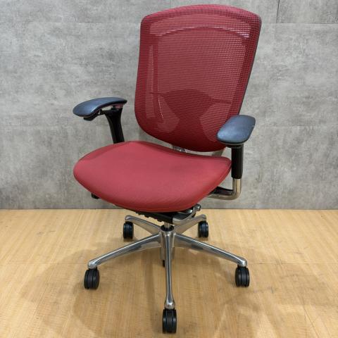 【中古】オカムラ コンテッサ CM32AB FBF9 オフィスチェア レッド 2010年製 スマートオペレーション搭載 入荷しました!高級ワークチェア|中古オフィス家具をお探しならオフィスバスターズ福岡南店へお気軽にお問い合わせください!