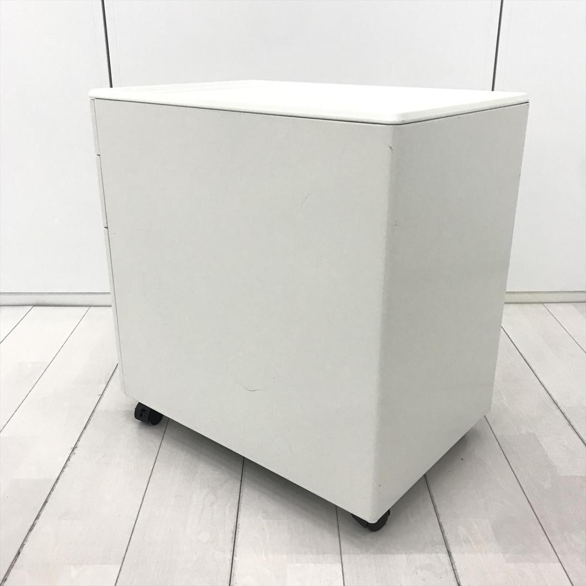中古】LA RY-046SC-3 WH プラス/PLUS ワゴン3段 606782 - 中古オフィス
