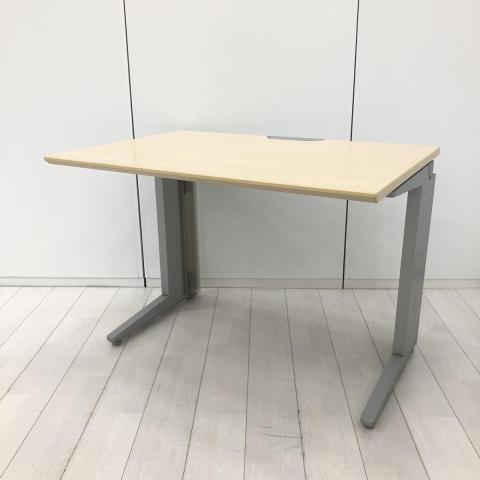 【7月29日入荷予定】フリースタンディングデスク　オカムラ　プロユニット　平机　ナチュラル天板（MG16）/L字脚　W1000のコンパクトサイズ【愛知・名古屋・豊田・静岡・浜松】