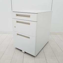 【人気のホワイトカラーの入荷です！A4ファイルも沢山収納可能！】■イナバ（inaba）製　Sワゴンシリーズ　H605ｍｍ　■シリンダー錠　■ホワイト