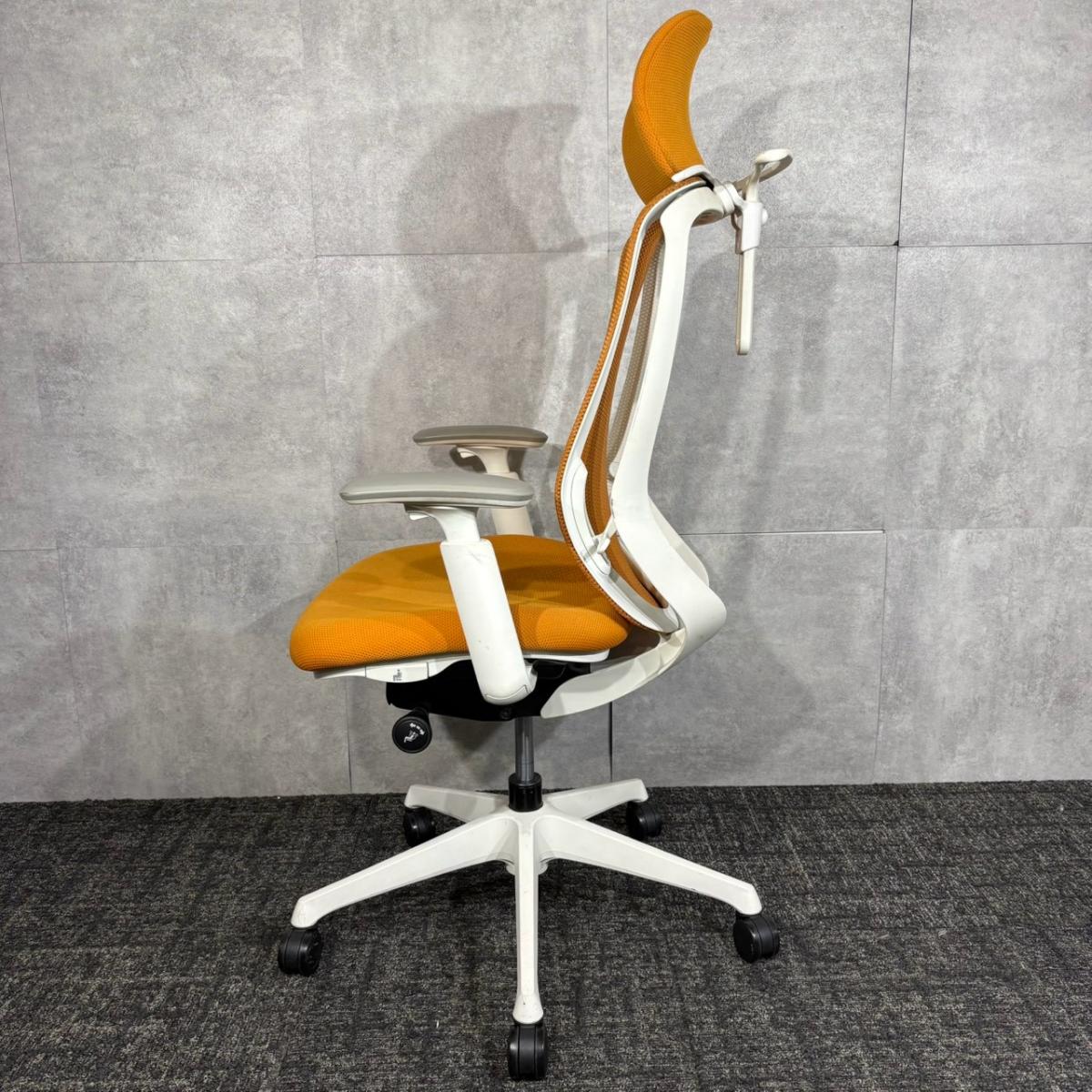 中古】シルフィー C685XW FMR8 オカムラ/okamura 肘付ハイバックチェア