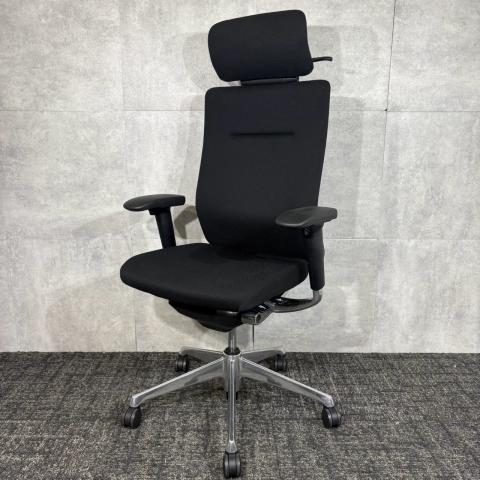 【中古】コーラルチェア CQ37BR FSF1 オカムラ（okamura） 肘付ハイバックチェア