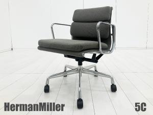 ５C）HermanMiller/ハーマンミラー　イームズ ソフトパッドチェア　グレー　ファブリック
