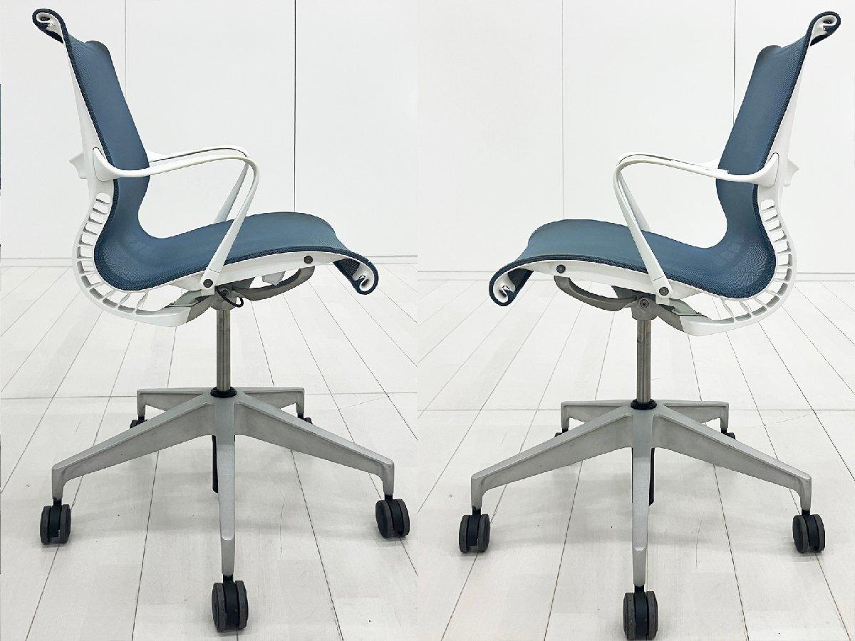 中古】セトゥーチェア Herman Miller/ハーマンミラー 肘付ローバック