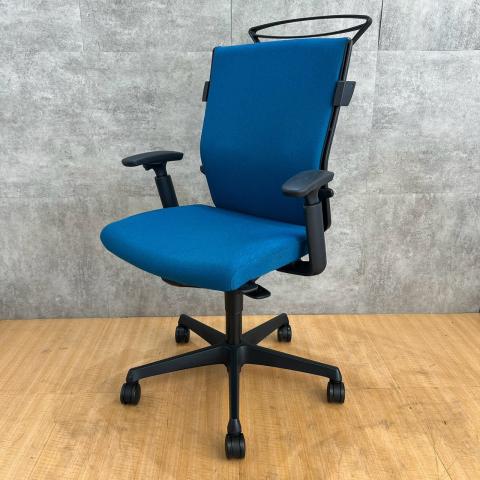 【中古】エスクード 4C35ZR FFW5 オカムラ（okamura） 肘付ハイバックチェア