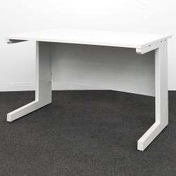 幅広/大人気/おすすめ　ウチダ(UCHIDA)製　スカエナ(SCAENA)シリーズ　平机　W1400×D700×H270 mm　■引き出し無し　■Sタイプ　■ホワイト
