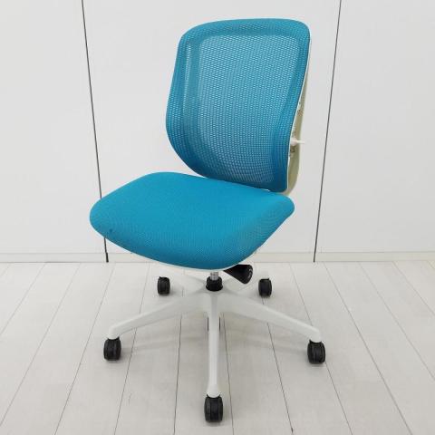 【中古】シルフィーメッシュ  オカムラ（okamura） 肘無ローバックチェア