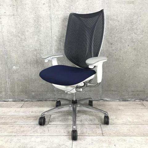 【中古】サブリナ C854BW FSY3 オカムラ（okamura） 肘付ハイバックチェア