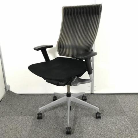 【中古】スピーナチェア（エラストマー） SOE757GPZ5T1SGS イトーキ（ITOKI） 肘付ハイバックチェア
