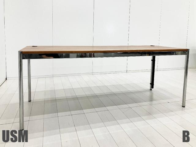 【中古】USMハラーテーブル  USMハラー ミーティングテーブル（会議机）