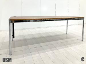 C）USM Haller / USM ハラー　ハラーテーブル W2000　ウォルナット　ワーキングテーブル
