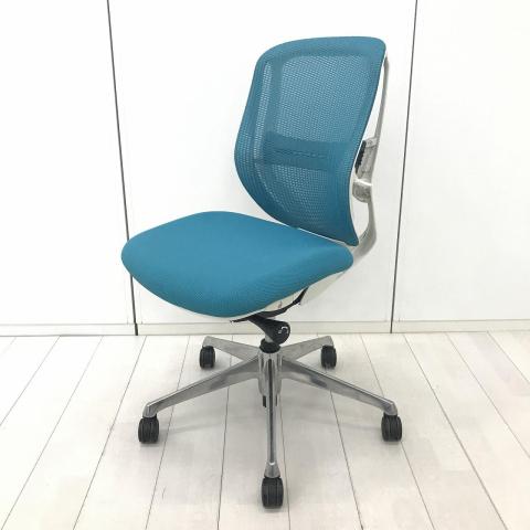 【中古】シルフィーメッシュ  オカムラ（okamura） 肘無ローバックチェア