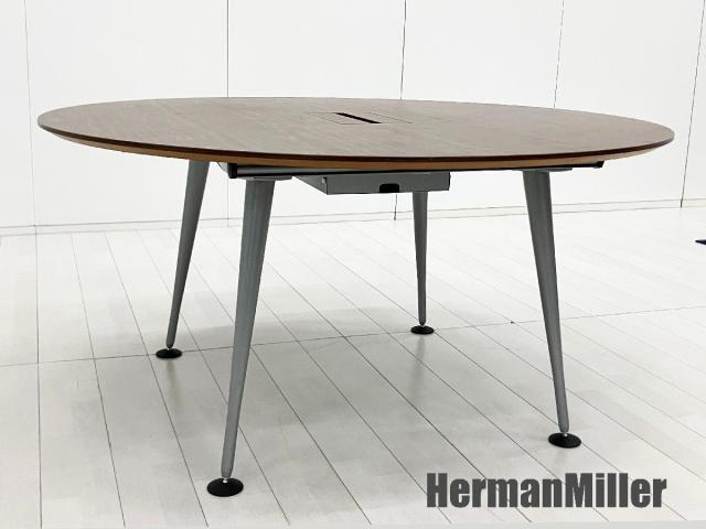 HermanMiller/ハーマンミラー　アバック エンバイロメンツ ラウンドテーブル φ1400　ウォルナット