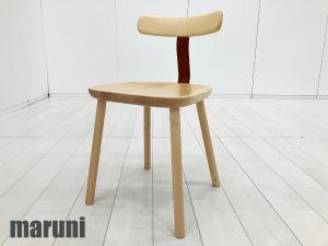 MARUNI / マルニ木工　T＆O T1チェア　ジャスパーモリソン　メープル材　赤　ダイニングチェア