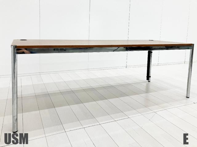 E）USM Haller / USM ハラー　ハラーテーブル W2000　ウォルナット　ワーキングテーブル