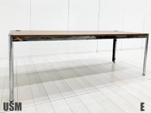 E）USM Haller / USM ハラー　ハラーテーブル W2000　ウォルナット　ワーキングテーブル