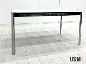 USM Haller / USMハラー　ハラーテーブル 　W1250 パールグレーラミネート　アジャスター欠損