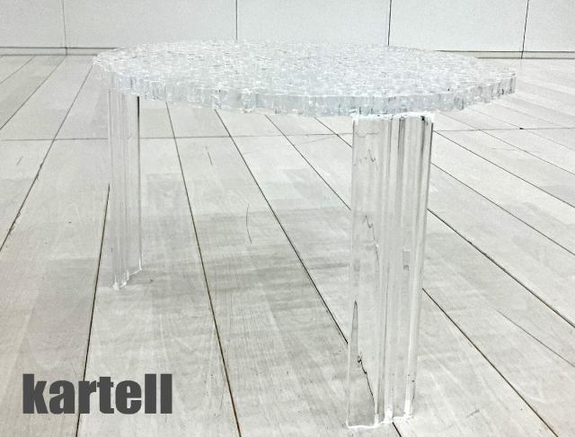 Kartell /カルテル T-TABLEティーテーブ/ル ローテーブル パトリシアウルキオラ クリスタル