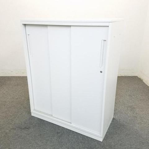 【中古】HSシリーズ  ウチダ（UCHIDA) ローキャビネット／引き違い