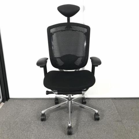 【中古】コンテッサチェア CM52AB-FBF1 オカムラ（okamura） 肘付ハイバックチェア