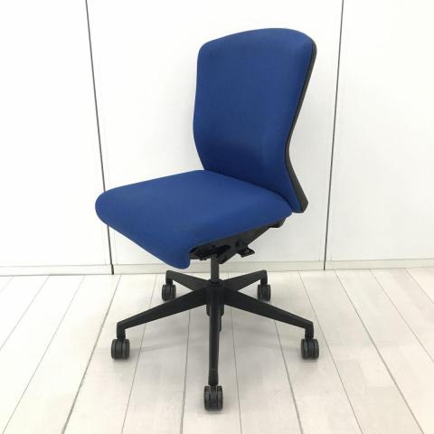 【中古】エルフィ ELA2-00B ウチダ（UCHIDA) 肘無ミドルバックチェア