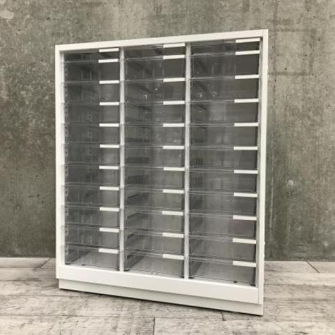 【中古】シンライン HTS-109KSH-W9 イトーキ（ITOKI） ローキャビネット／クリスタルトレー