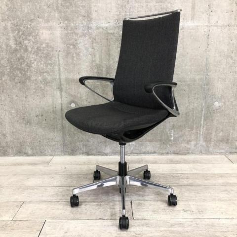 【中古】モード CA87BS FWK1 オカムラ（okamura） 肘付ハイバックチェア