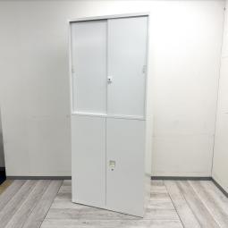 【使い分けしやすい収納構成！人気のレクトライン書庫セット！】

■オカムラ製　レクトラインシリーズ　引き違い書庫＋両開き書庫セット　W900×D450×H2200mm　ホワイト
■書類・備品・ファイルの整理収納におすすめ！
■上段引き違い・下段両開きで用途に応じた収納が可能！セットでのご購入はもちろん、単品でのご購入も可能です！【okamura Rectline】
■愛知・岐阜・三重のお客様は是非岐阜店までお問い合わせください! WEBには記載しきれていない商品がございます。お探しの物も一緒にお探ししご提案いたします。