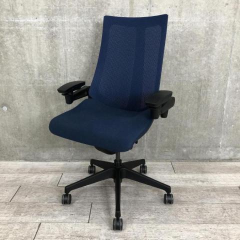 【中古】アクト メッシュ 樹脂 KG-477JB-T1B2 イトーキ（ITOKI） 肘付ハイバックチェア